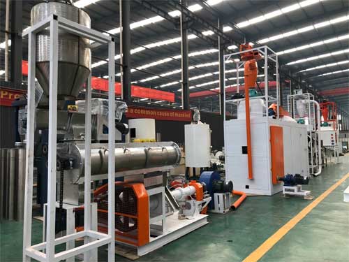 Wet type 0.5-0.6T/H floating fish feed production line