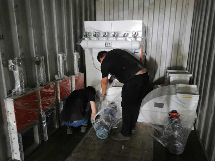 Complete set feed extrusion line has been shipped to Costa Rica