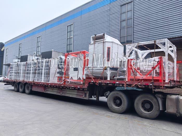 SW75-Ⅱ type 1000KG/h aquatic extruded feed production line shipping