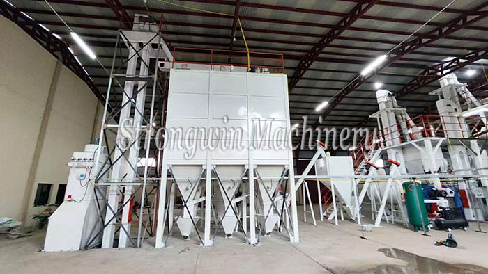 SZLH320 animal pellet feed production line installed in Bolivia